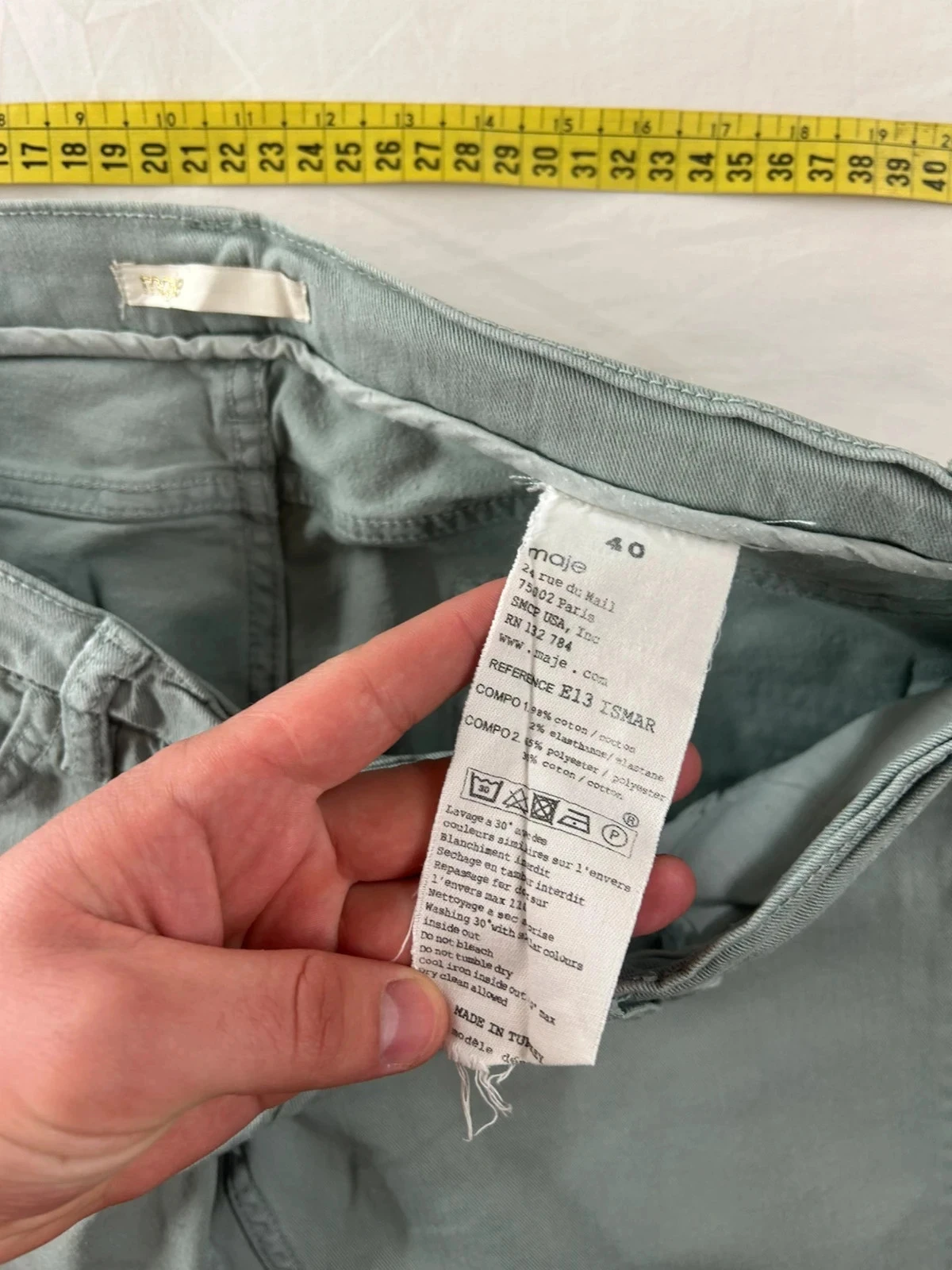 Light blue vintage Maje jeans – photo 8